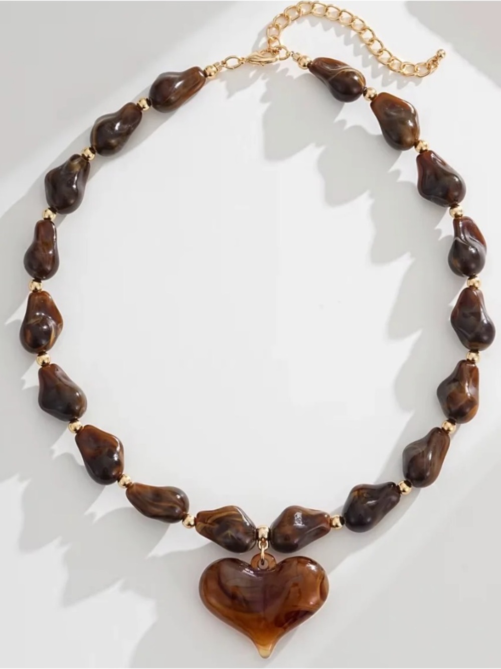 Mayamar Tiger Eye Amber Necklace (nwt)